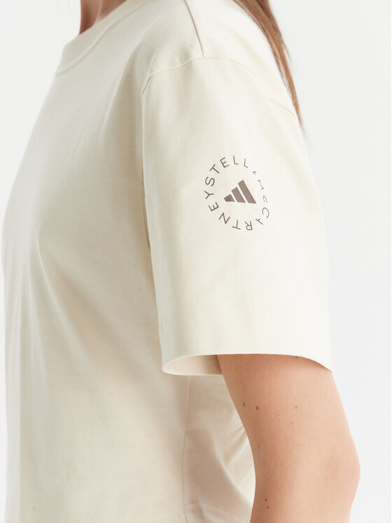 adidas by Stella McCartney adidas by Stella McCartney Majica JX6775 Bež Regular Fit