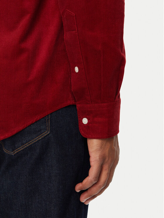 Tommy Hilfiger Tommy Hilfiger Camicia Solid MW0MW40486 Rosso scuro Regular Fit