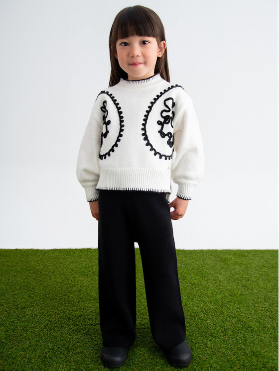 Abel & Lula Abel & Lula Set džemper, hlače i portikla 5729 Crna Regular Fit