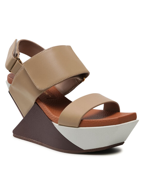 United Nude Sandales Delta Wedge Sandal 10413693156 Beige | Modivo.fr