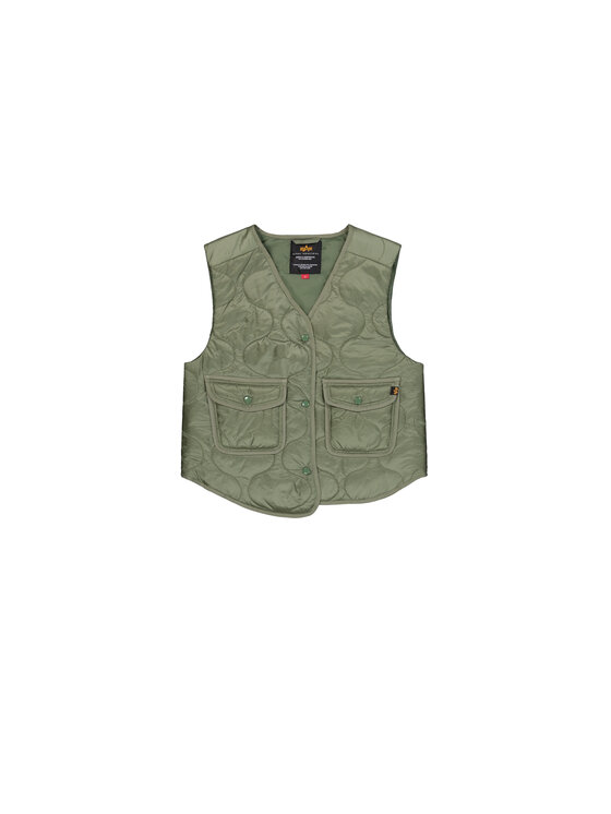 Alpha Industries Alpha Industries Kamizelka ALS Gilet Vest Women Zielony Regular Fit