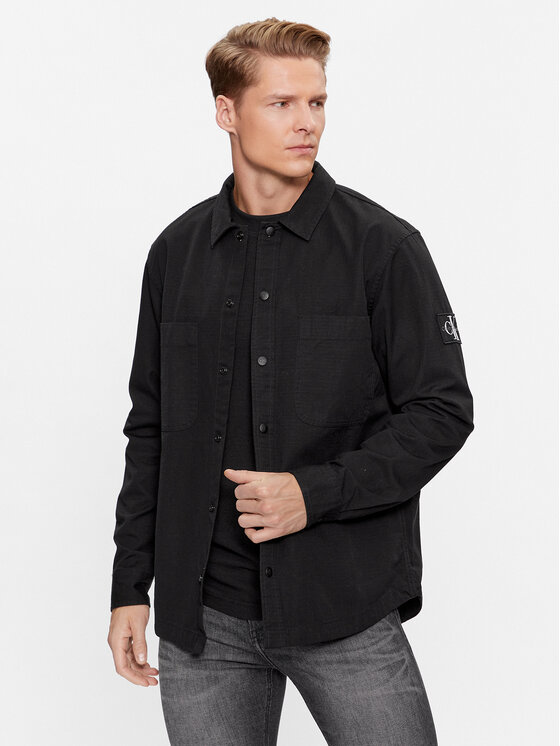 Calvin Klein Jeans Calvin Klein Jeans Hemd J30J324806 Schwarz Relaxed Fit