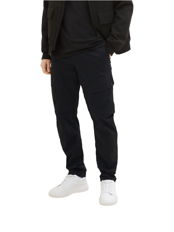 Tom Tailor Denim Hlače iz tkanine 1034991 Črna
