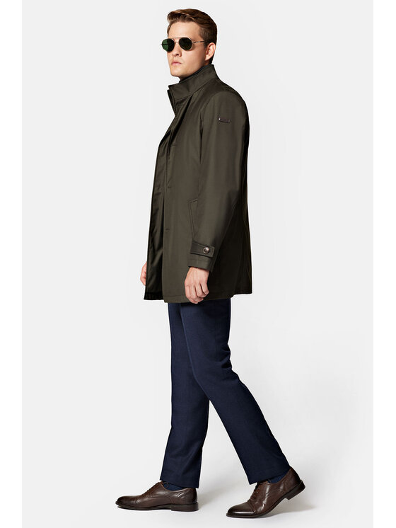 Lancerto Lancerto Płaszcz przejściowy Campos PC131223000008 Zielony Regular Fit