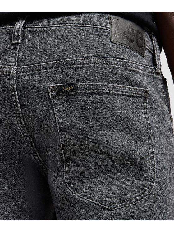 Lee Lee Jeansy 112370637 Szary Slim Fit
