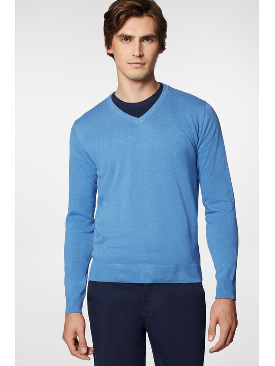 Sweter, rozmiar XXL, Niebieski, PM7 SW073224000005