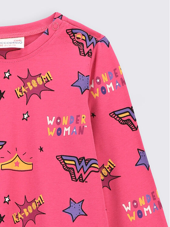 Coccodrillo Coccodrillo Kleid für den Alltag WONDER WOMAN ZC2129101LIG Rosa Regular Fit