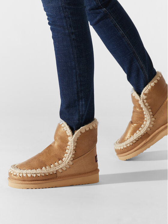 Mou Mou Μπότες Χιονιού Eskimo18 FW101001B Καφέ