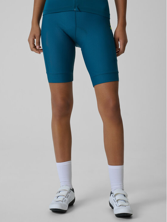 4F 4F Szorty rowerowe GET LOST FEEL FOUND Turkusowy Slim Fit