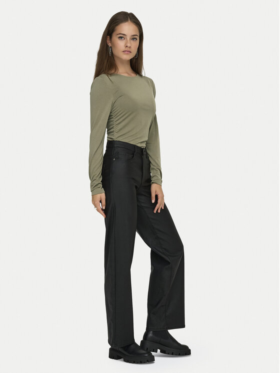 ONLY ONLY Bluzka Free Life 15365605 Zielony Regular Fit