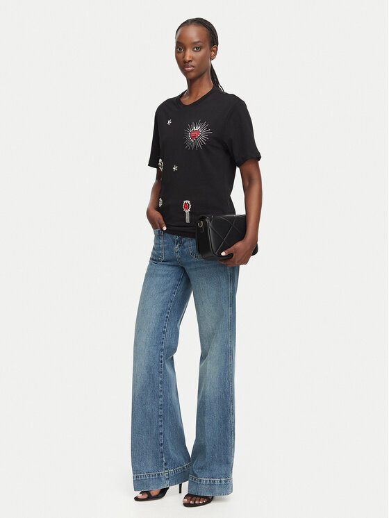 Liu Jo Liu Jo Džínsy UF6196 D4854 Modrá Flare Fit