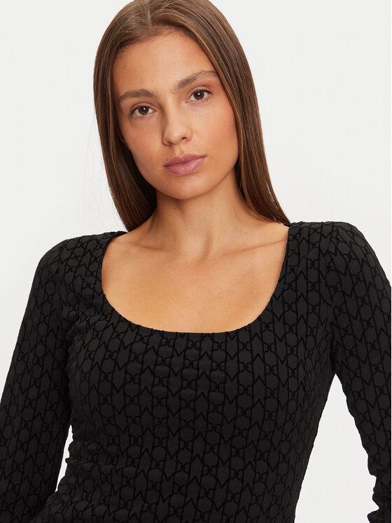 Marciano Guess Marciano Guess Bluse 4BGP28 6283A Schwarz Slim Fit