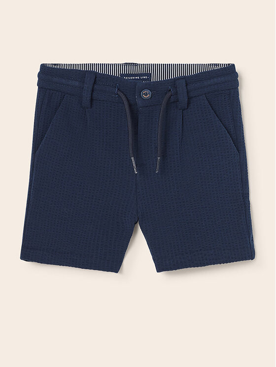 Mayoral Mayoral Шорти от плат 1287 Тъмносин Regular Fit
