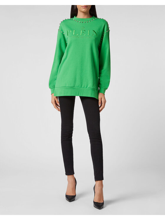 PHILIPP PLEIN PHILIPP PLEIN Felpa 5921 Verde Regular Fit