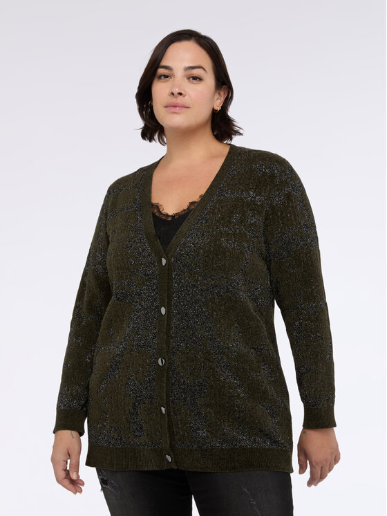 Fiorella Rubino Fiorella Rubino Cardigan M006L008252N0Z5 Verde Regular Fit