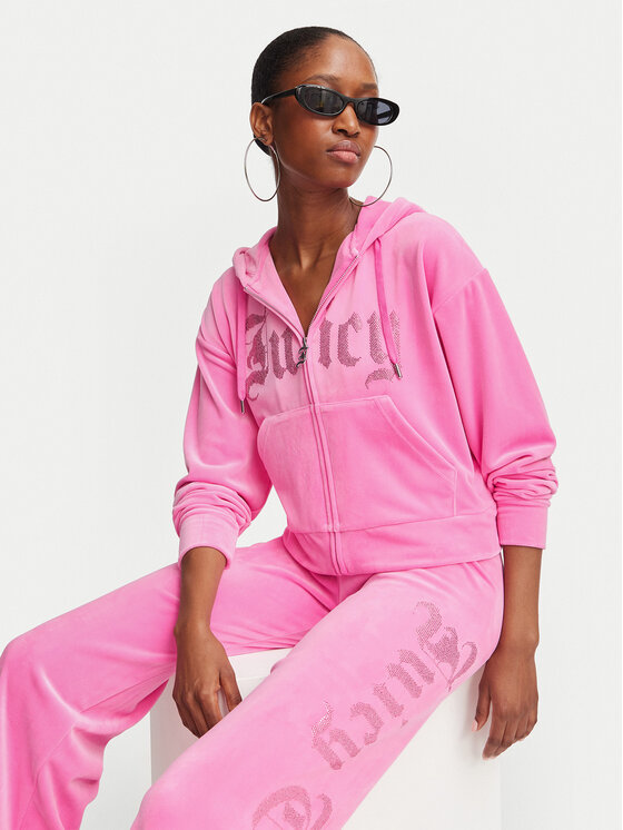 Juicy Couture Juicy Couture Spodnie dresowe Old Gothic JCWBJ226334 Różowy Regular Fit
