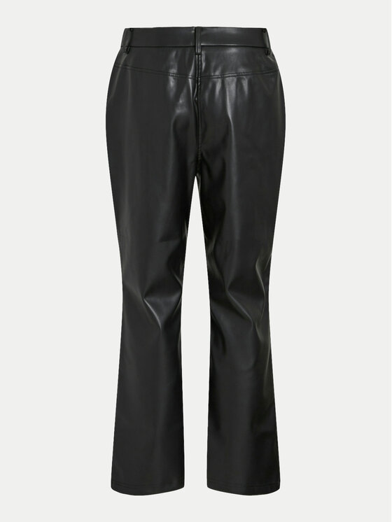 Vila Vila Pantaloni in similpelle Paloma 14098247 Nero Flare Fit