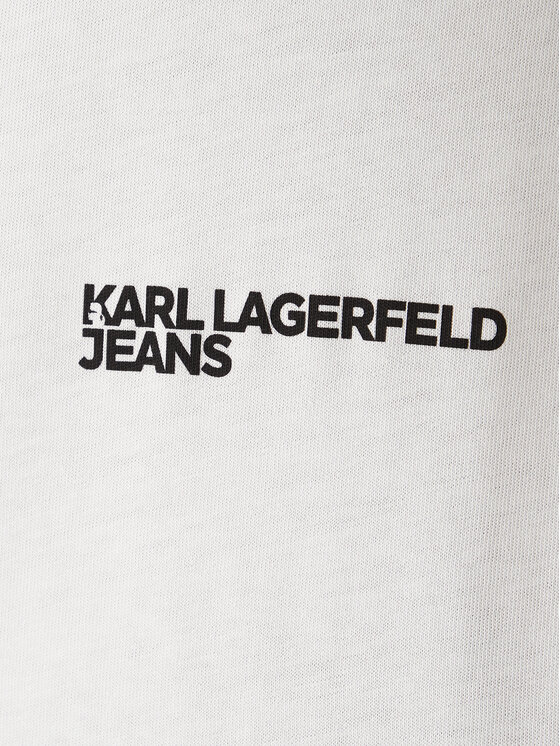 Karl Lagerfeld Jeans Karl Lagerfeld Jeans T-Shirt B1M17069 Biały Regular Fit