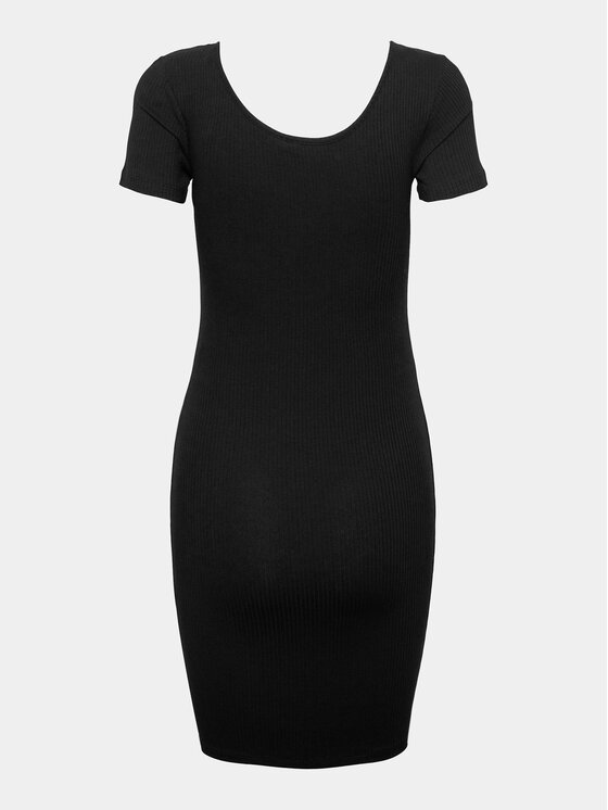 Pieces Pieces Haljina za svaki dan Kitte 17146324 Crna Slim Fit
