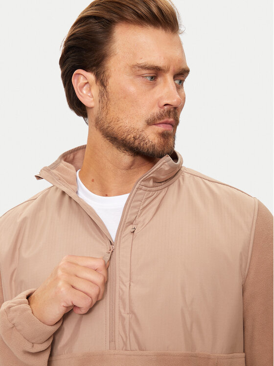 4F 4F Felpa di pile 4FWAW24TFLEM271 Beige Regular Fit