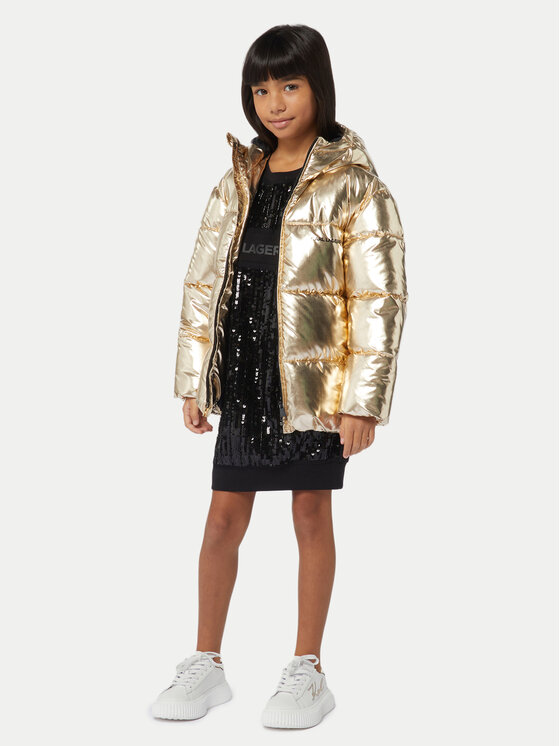 Karl Lagerfeld Kids Karl Lagerfeld Kids Zimska jakna Z30234 S Zlata Regular Fit