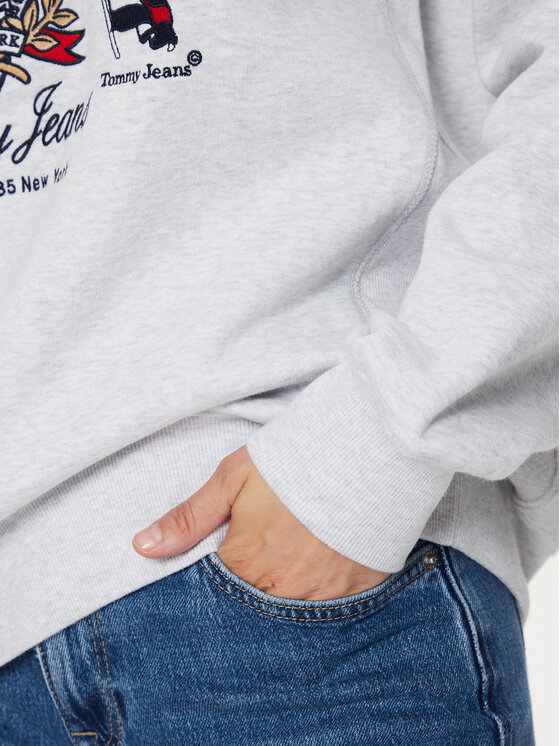 Tommy Jeans Tommy Jeans Bluza Vintage DW0DW18368 Szary Relaxed Fit