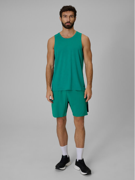 4F 4F Koszulka techniczna RUNNING Zielony Regular Fit