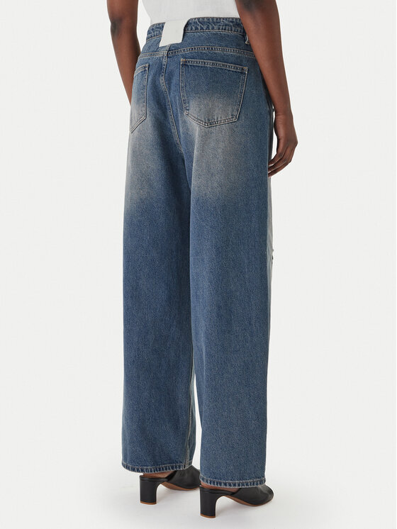 Eleh Eleh Blugi EL098 Albastru Wide Leg