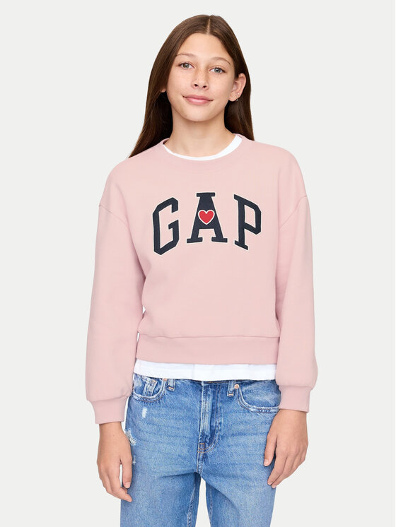 Gap Gap Суитшърт 628718-00 Розов Regular Fit