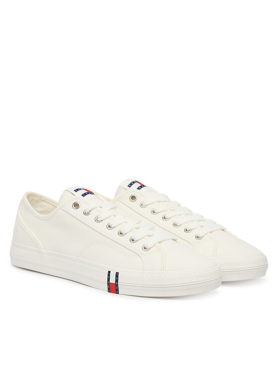 Tommy Jeans Tommy Jeans Sneakers aus Stoff Archive Vulc Y2K EM0EM01674 Weiß