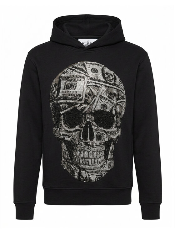PHILIPP PLEIN PHILIPP PLEIN Mikina 31599 Černá Regular Fit
