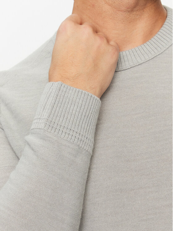 BOSS Boss Пуловер Avac_C 50501762 Сив Regular Fit