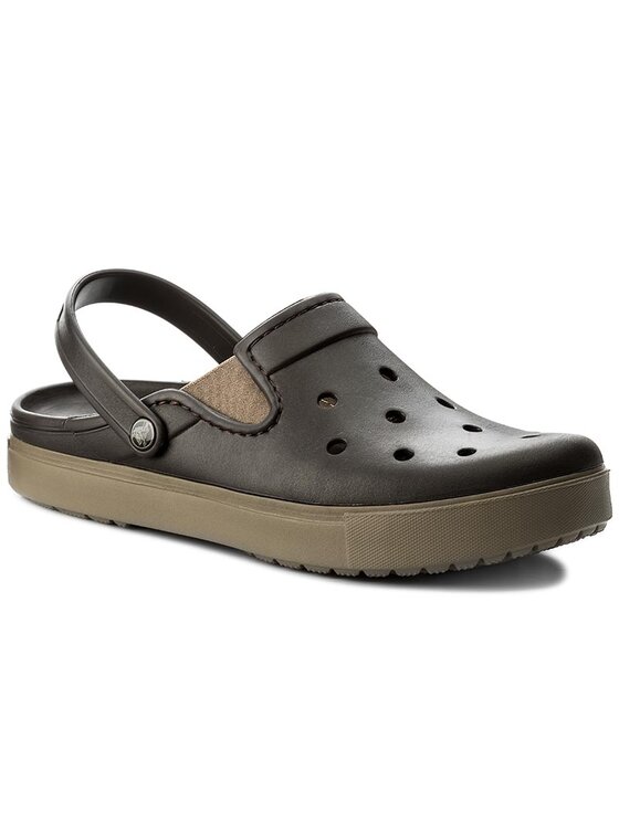 Crocs Klapki Citilane Clog 201831 Br zowy Modivo.pl