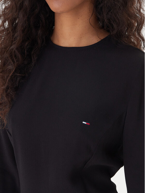 Tommy Jeans Tommy Jeans Kleid für den Alltag DW0DW21916 Schwarz Regular Fit