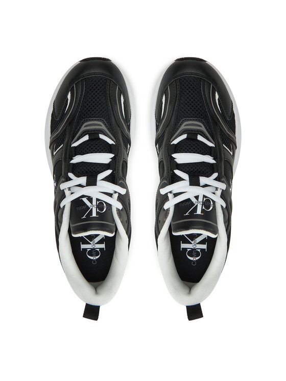 Calvin Klein Jeans Calvin Klein Jeans Снікерcи Retro Tennis Mesh Ml YW0YW01807 Чорний