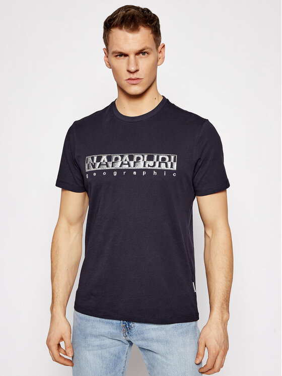 Napapijri Napapijri T-Shirt Sallar Ss NP0A4F9 Σκούρο μπλε Regular Fit
