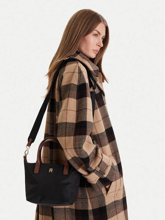 Tommy Hilfiger Tommy Hilfiger Дамска чанта Popette Mini Tote AW0AW17709 Черен