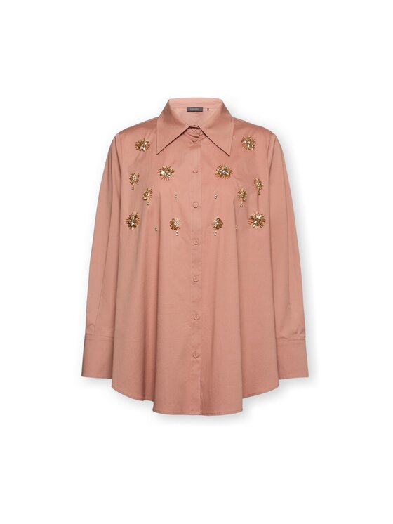 Elena Mirò Elena Mirò Camicia 5027P000343N006 Rosa Over Fit