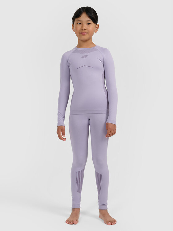 4F 4F Komplet bielizny termoaktywnej SKI UNDERWEAR Fioletowy