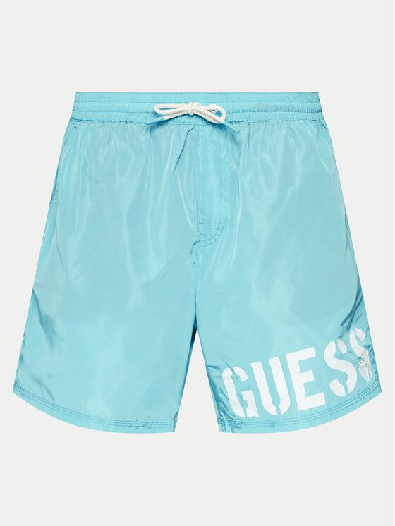 Guess Guess Pantaloni scurți pentru înot F4GT28 WG292 Albastru celest Regular Fit