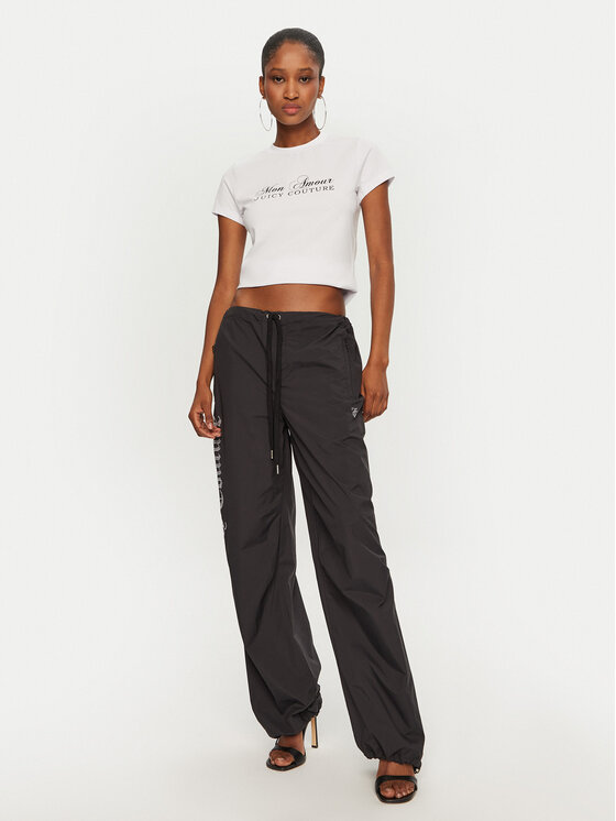 Juicy Couture Juicy Couture Tricou Mon Amour JCSCT224407 Alb Slim Fit