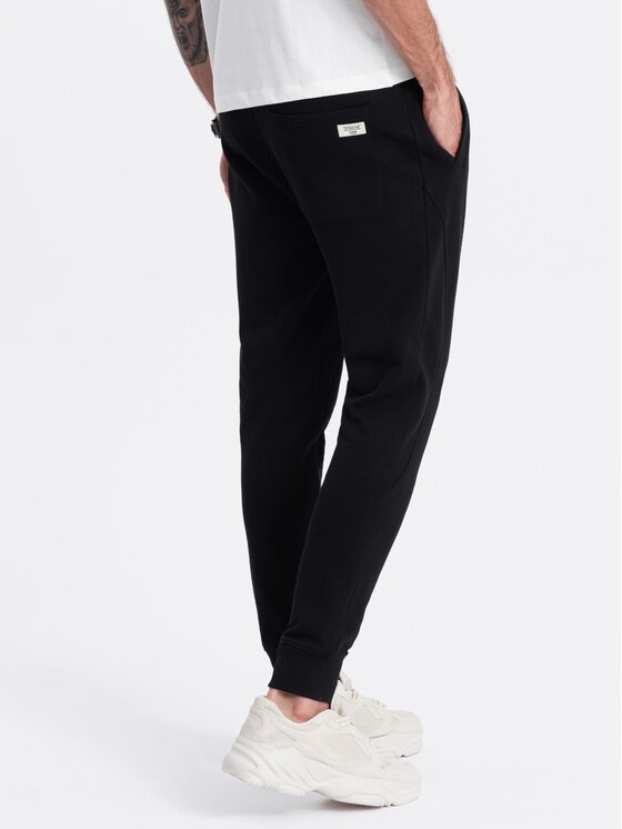 Ombre Ombre Joggers kalhoty OM-PABS-0173 Černá Regular Fit