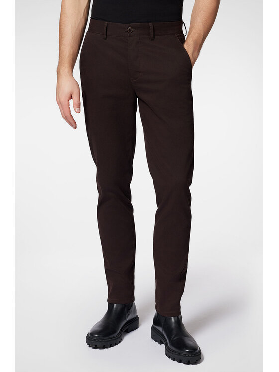 Próchnik Próchnik Chinosy PM2 SP082223000010 Brązowy Slim Fit