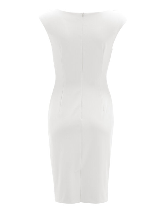 Swing Swing Sukienka koktajlowa 5AI16700 Biały Slim Fit