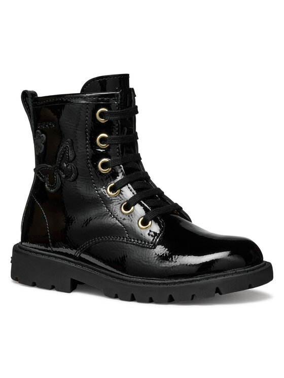 Geox Geox Šnurovacia obuv J Shaylax Girl J56EXA 00067 C9999 D Čierna