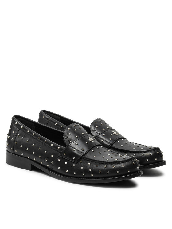 Tory Burch Tory Burch Mokasini Studded Classic Loafer 159881 Črna