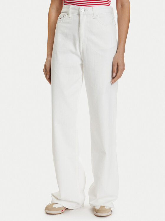 Tommy Jeans Tommy Jeans Jeansy DW0DW22648 Bílá Straight Leg