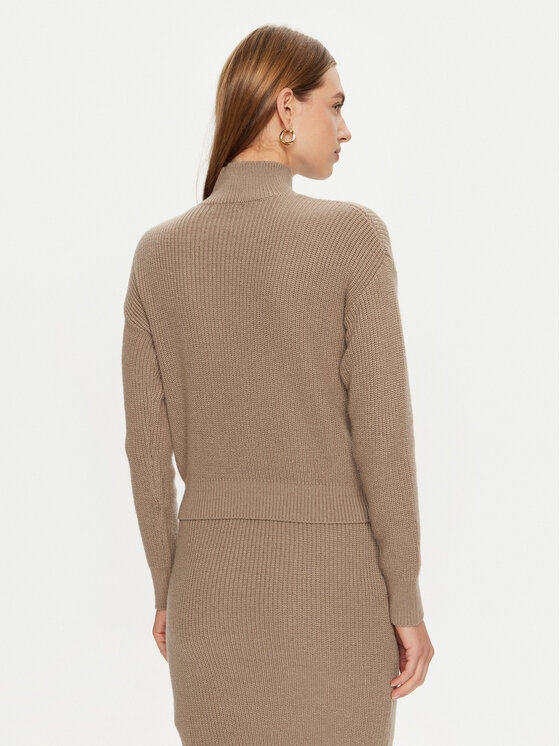 Guess Guess Rollkragenpullover W4BR39 Z2WX0 Beige Regular Fit