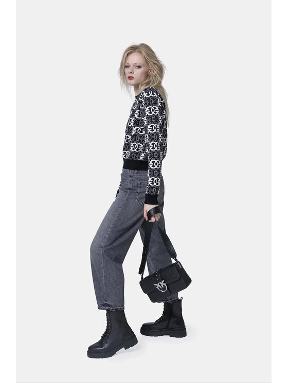 PINKO PINKO Πουλόβερ Gypsies Λευκό Regular Fit