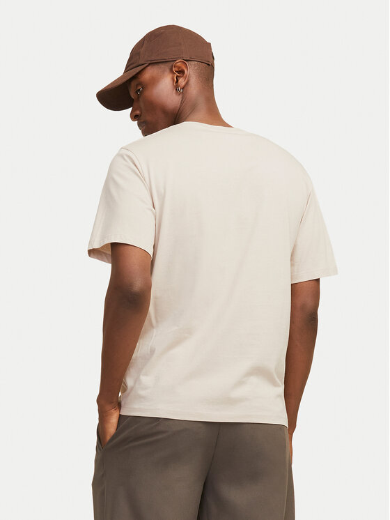 Jack & Jones Jack & Jones Tričko Corp Logo 12151955 Béžová Regular Fit